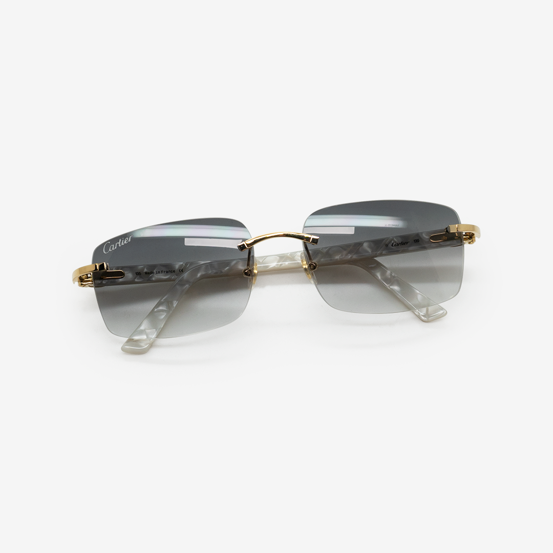 Cartier | C de Cartier | Pearl White Acetate - THE VINTAGE TRAP