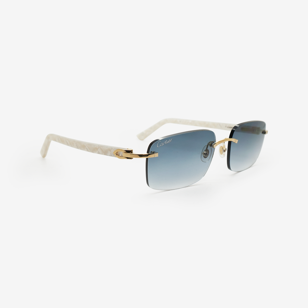 Cartier | C de Cartier | Pearl White Acetate - THE VINTAGE TRAP