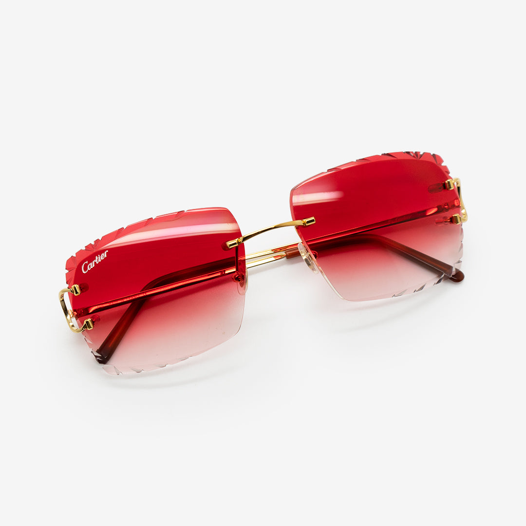 Cartier 2024 red glasses