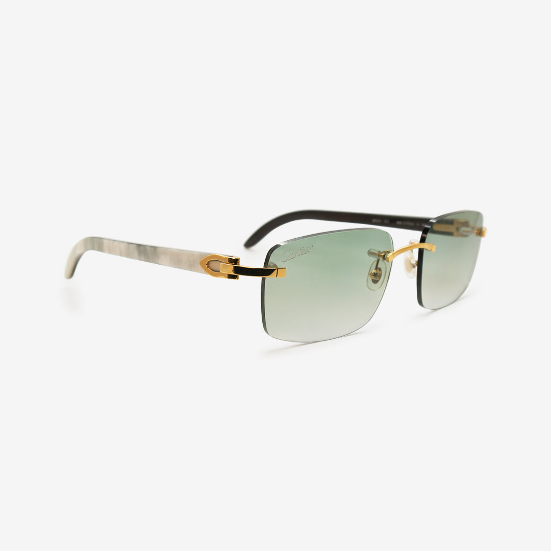 Cartier Buffs Glasses - Buffs - White Buffalo Horn – Vision Gallerie