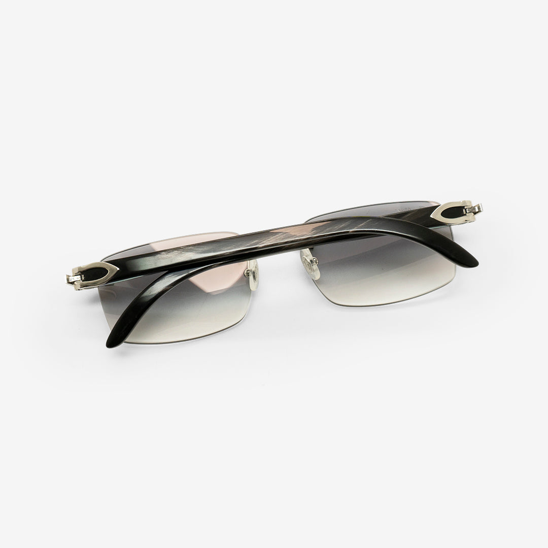 Cartier Buffs Sunglasses - Buffs - Black & Gold Buffalo Horn