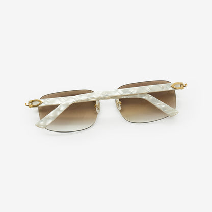 Cartier | Pearl White Acetate - THE VINTAGE TRAP