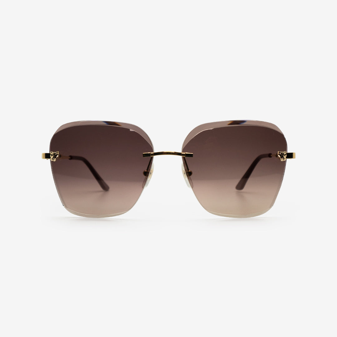 Cartier | Panthére | Rimless Sunglasses - THE VINTAGE TRAP