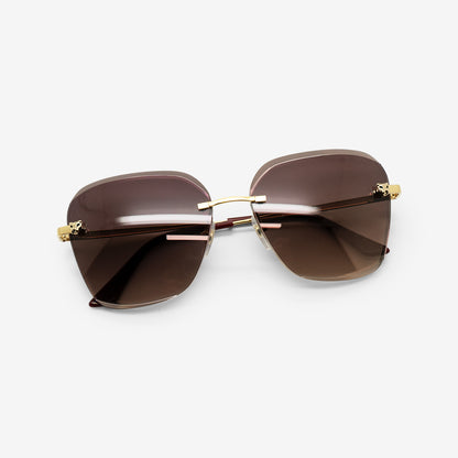Cartier | Panthére | Rimless Sunglasses - THE VINTAGE TRAP