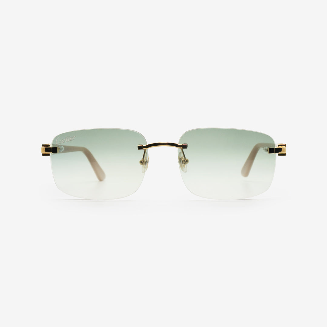 Cartier Rimless Glasses C de Cartier Ivory Acetate CT0318O