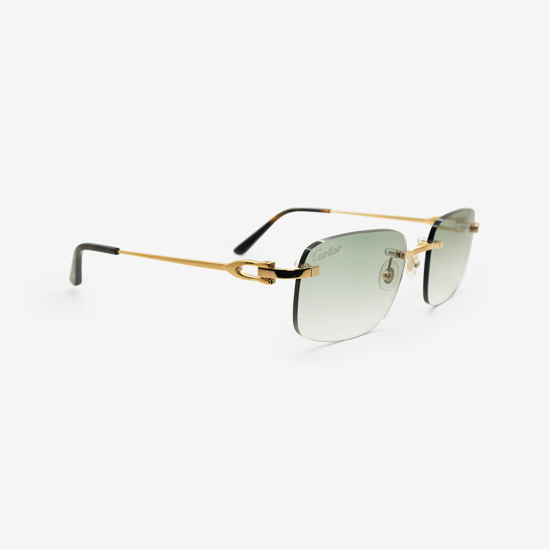 Cartier rimless square outlet glasses