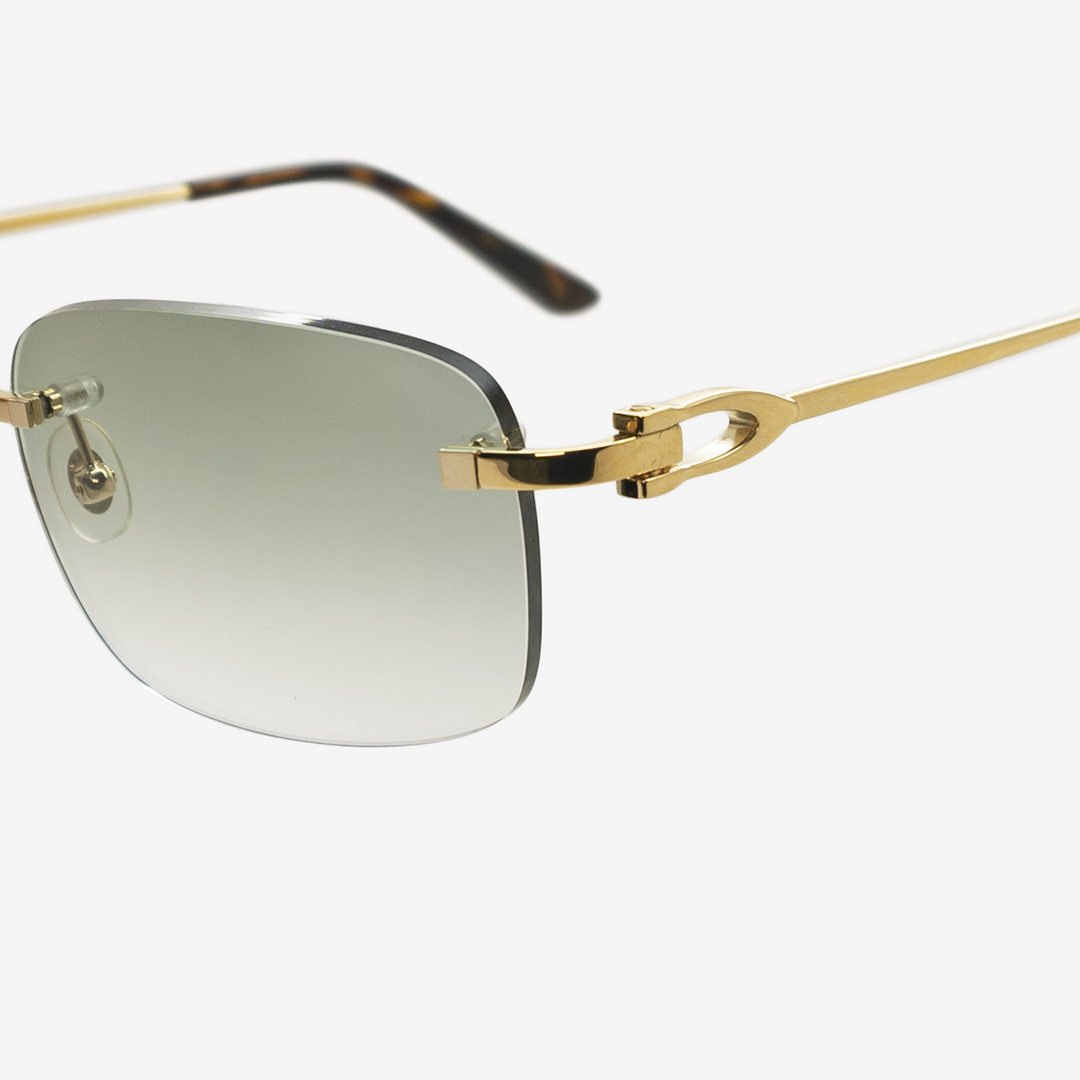 Cartier - Oversize - Gold Brown with Gold Flash - Panthère de Cartier  Collection - Sunglasses - Cartier Eyewear - Avvenice