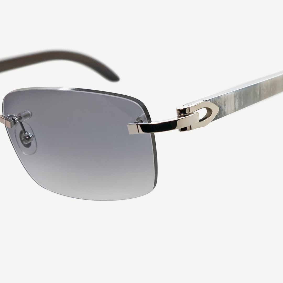 Authentic Cartier Rimless Bubinga Wood Sunglasses Double C Decor GP 60 18  140b Vintage Frames 1p1618 - Etsy