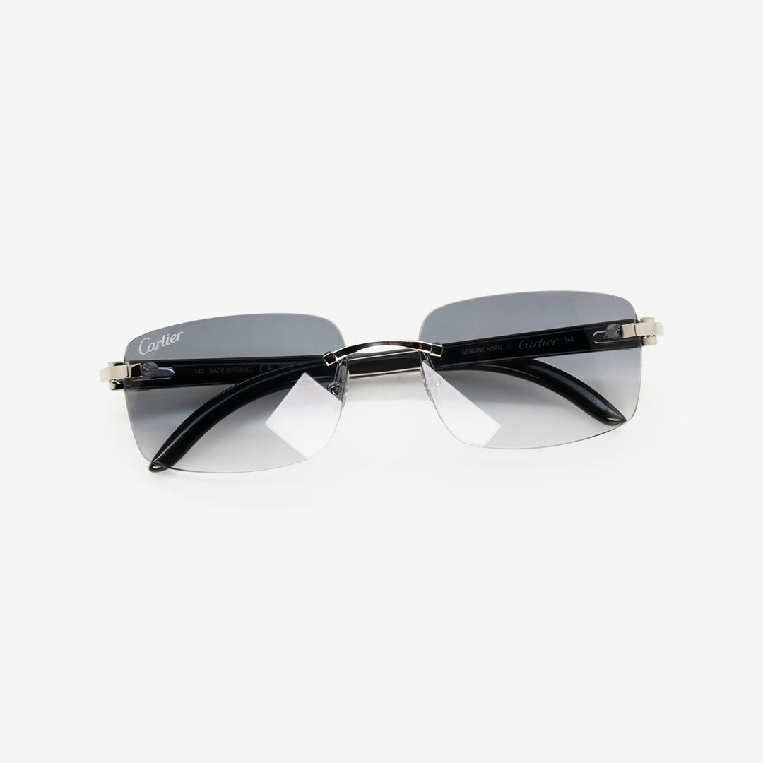 Black cartier 2024 buffalo glasses