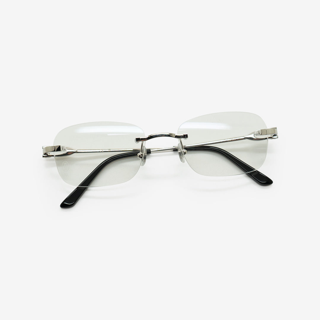 Cartier vintage rimless discount glasses