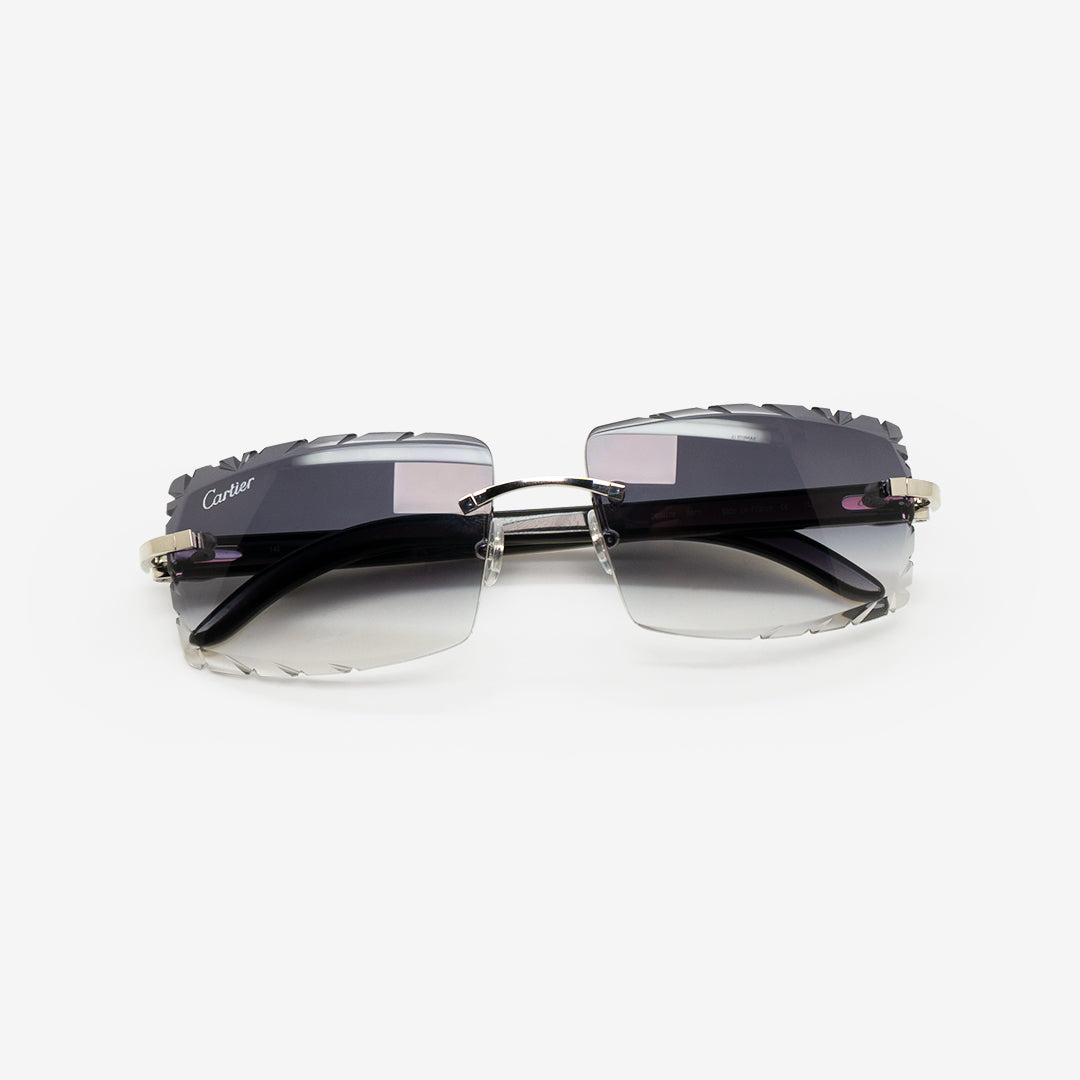 Cartier Rectangle-frame Gradient Sunglasses in Natural | Lyst Canada