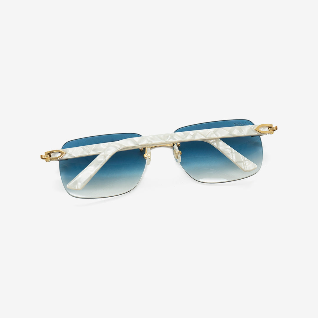 Cartier Rimless Glasses C de Cartier Pearl White Acetate