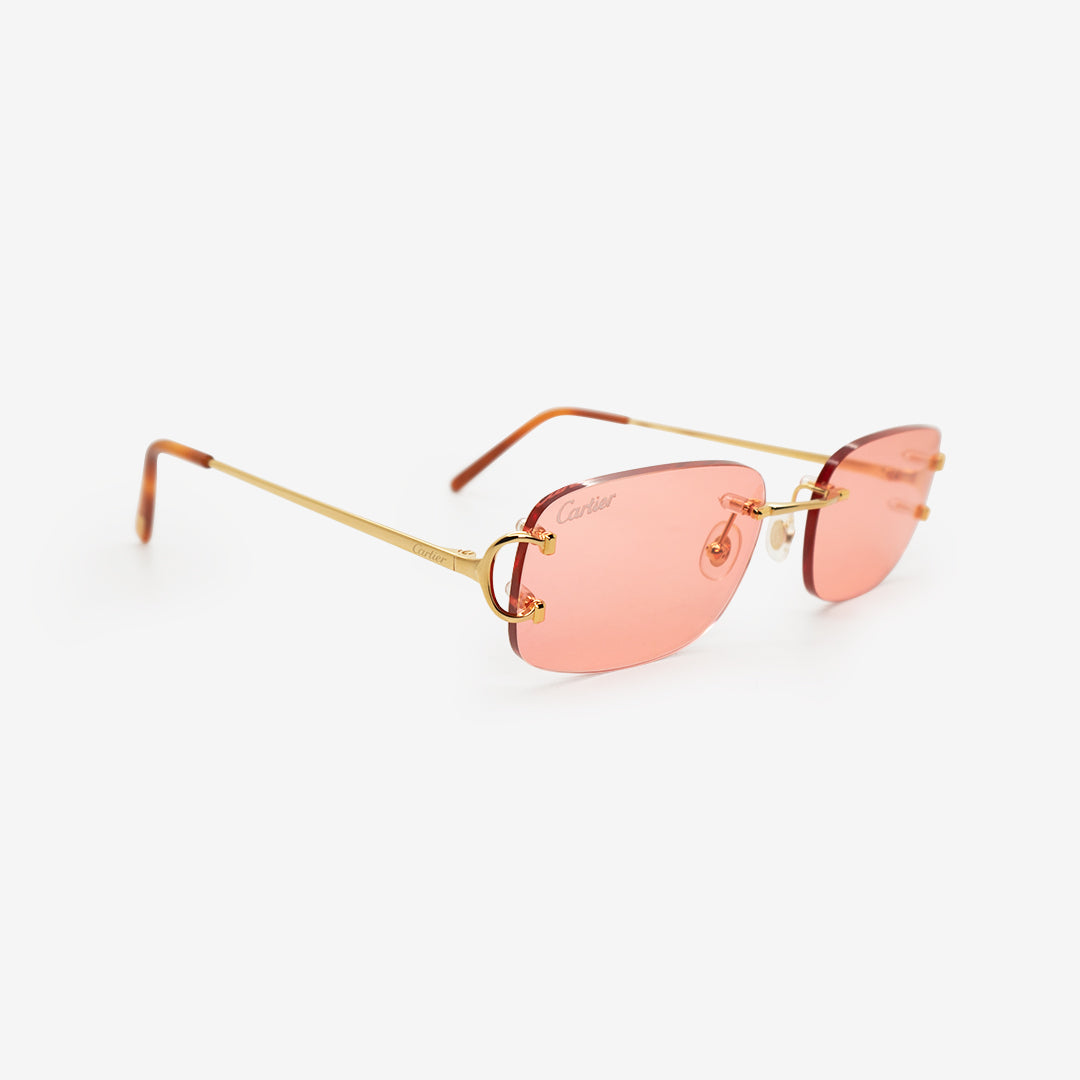 Cartier pink hot sale tinted glasses