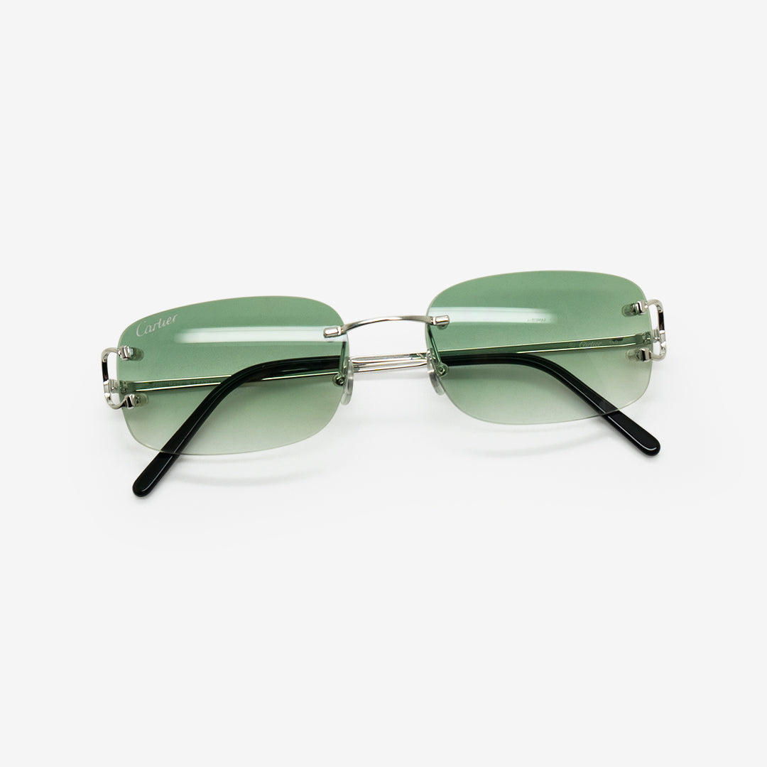 Cartier Sun Glasses - Piccadilly Big C - Silver Rectangle - CT0092O-001 –  Vision Gallerie