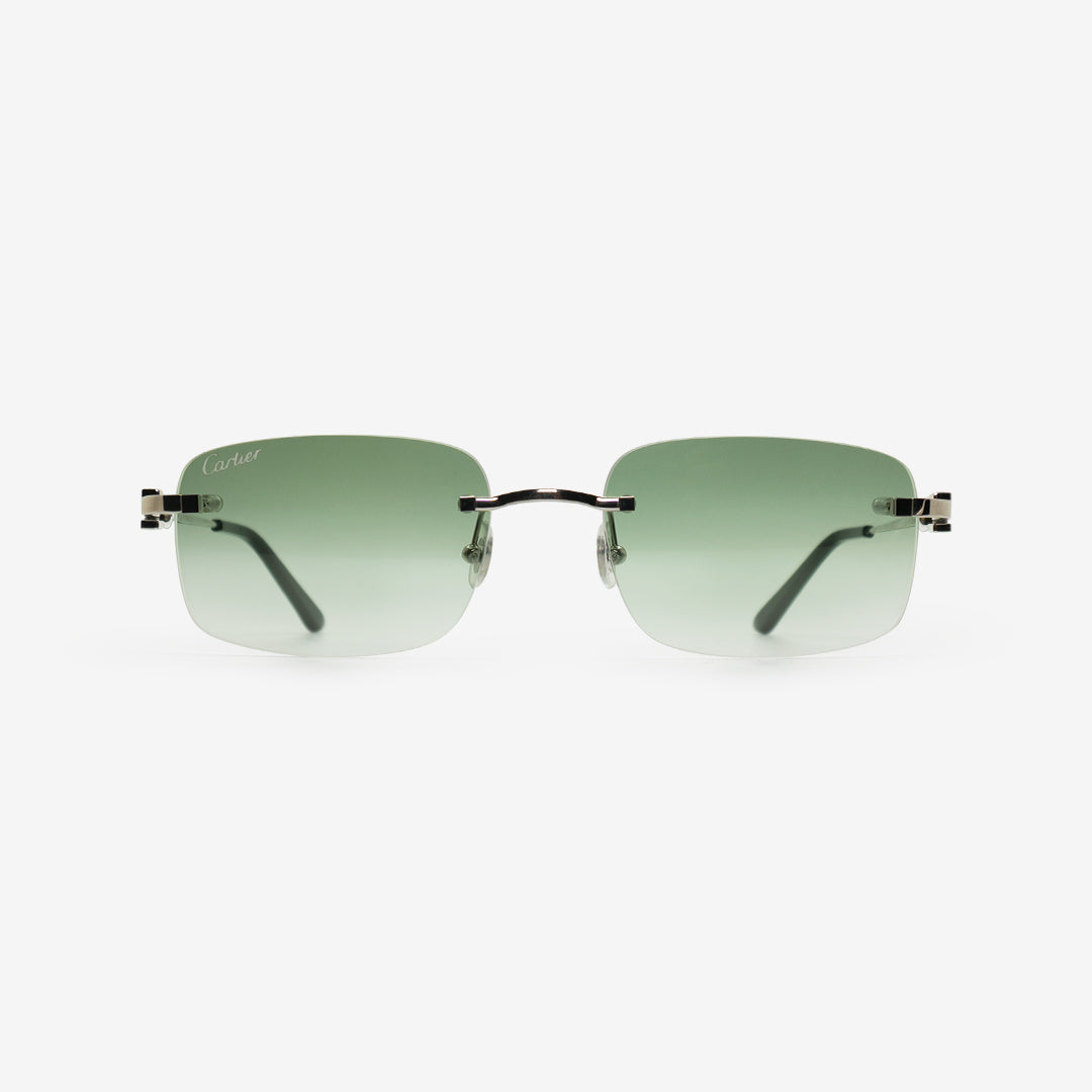 Cartier rimless vintage online sunglasses